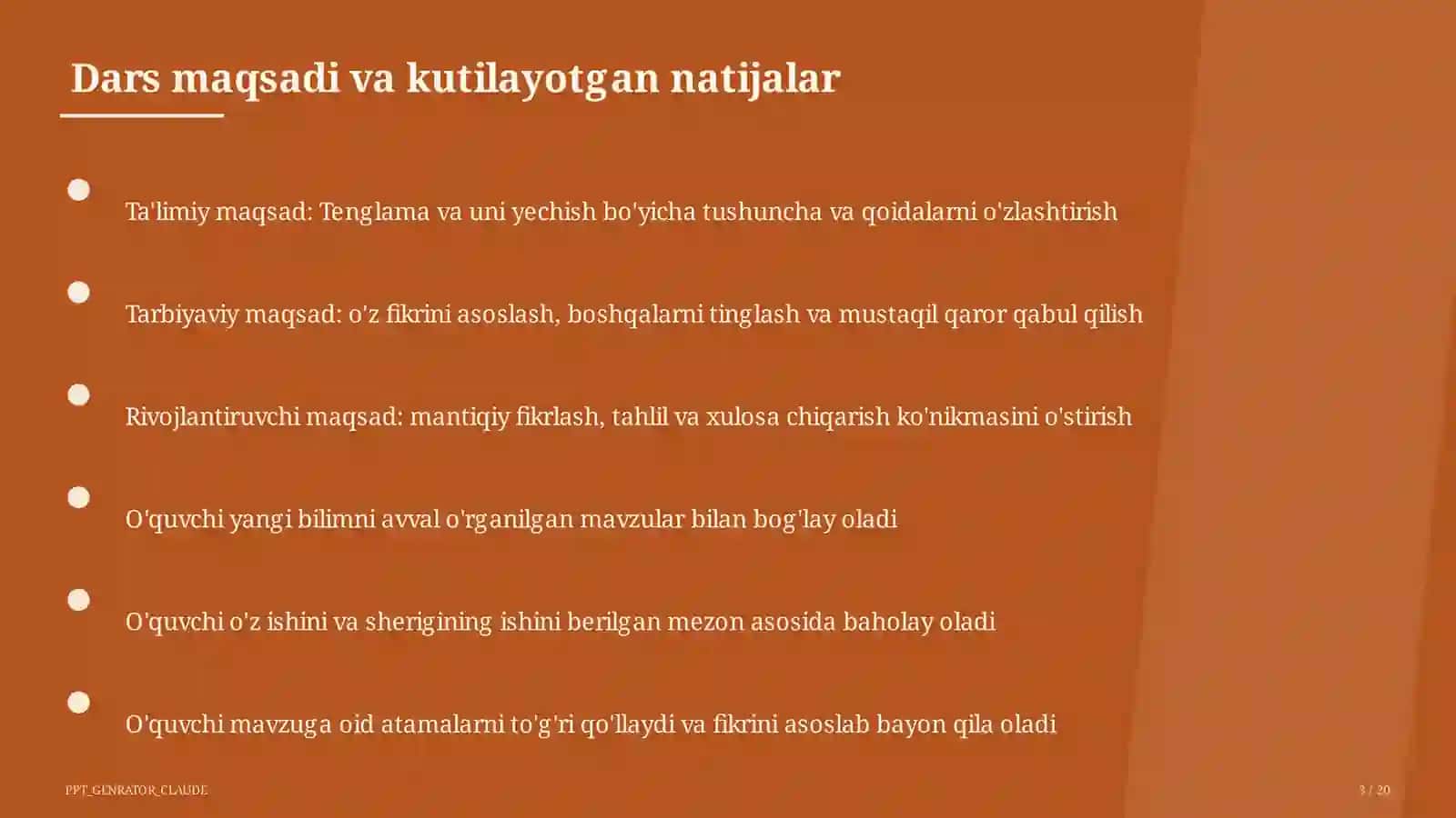 Tenglama va uni yechish (5-sinf) 3