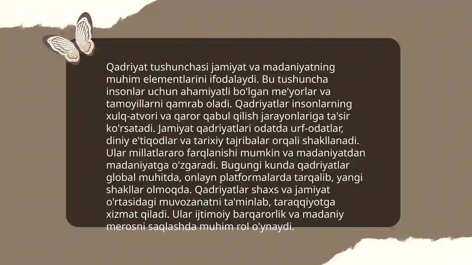 Qadriyat tushunchasi 3