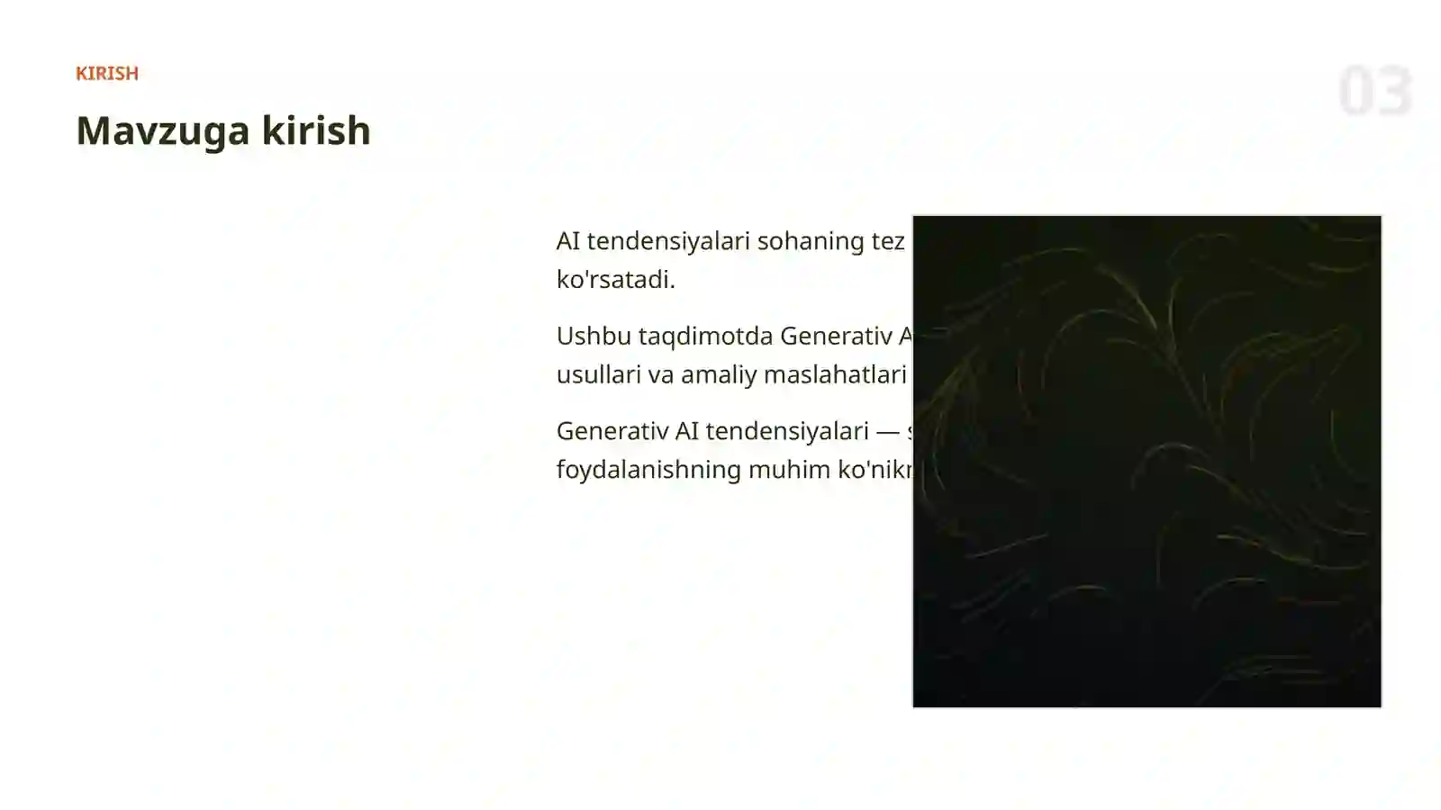 Generativ AI tendensiyalari 3