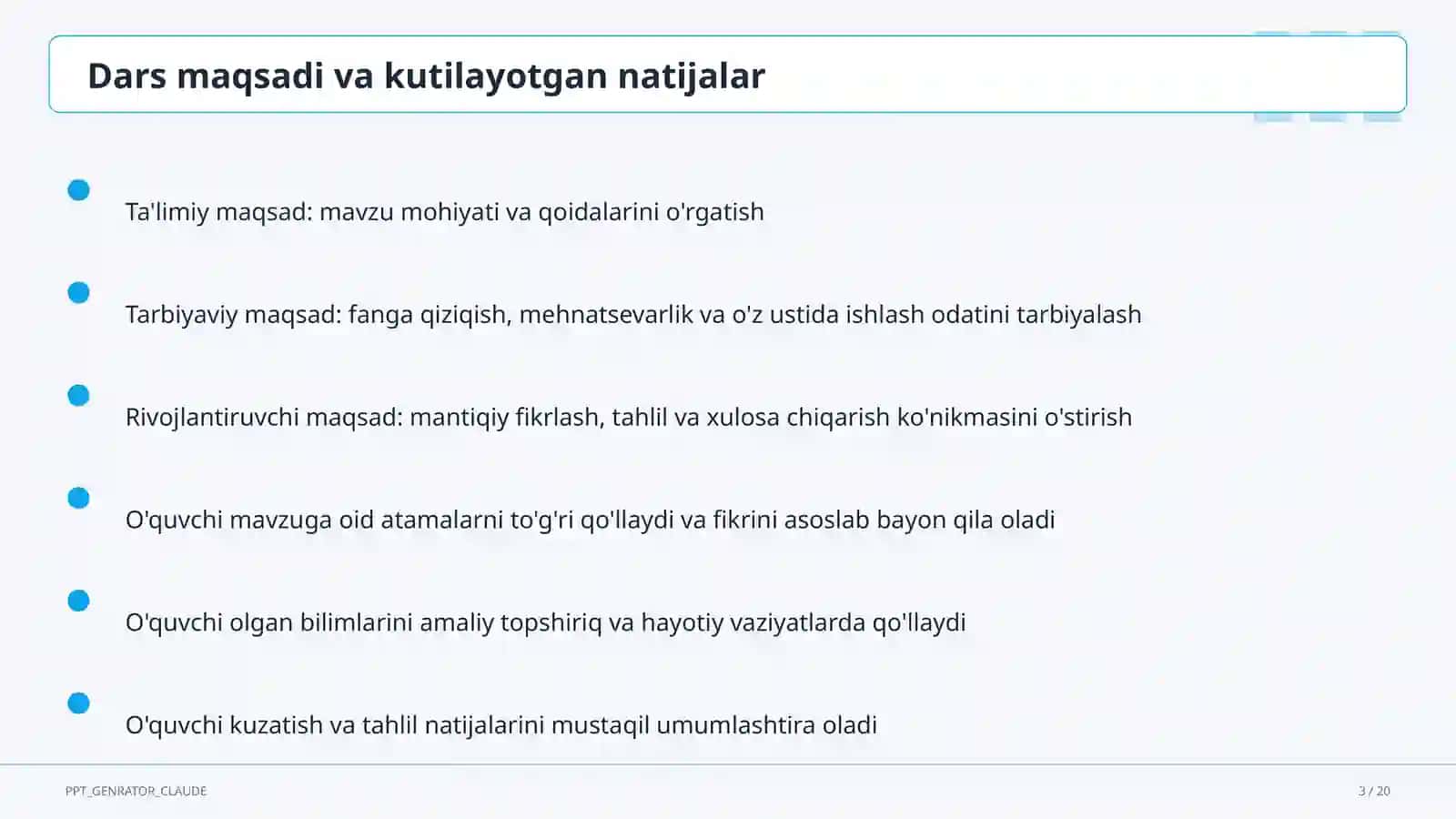 Haykaltaroshlik: loydan shakl yasash (4-sinf) 3