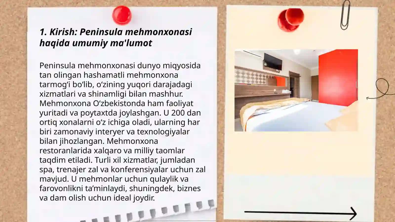 Peninsula mehmonxonasi haqida prezintatsiya 3