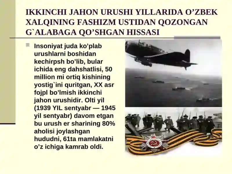 Ikkinchi jahon urushida O'zbekiston 3
