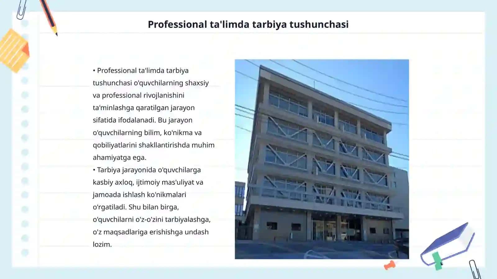 Professional ta'limda o‘quvchilarni tarbiyalash nazariyasi 3