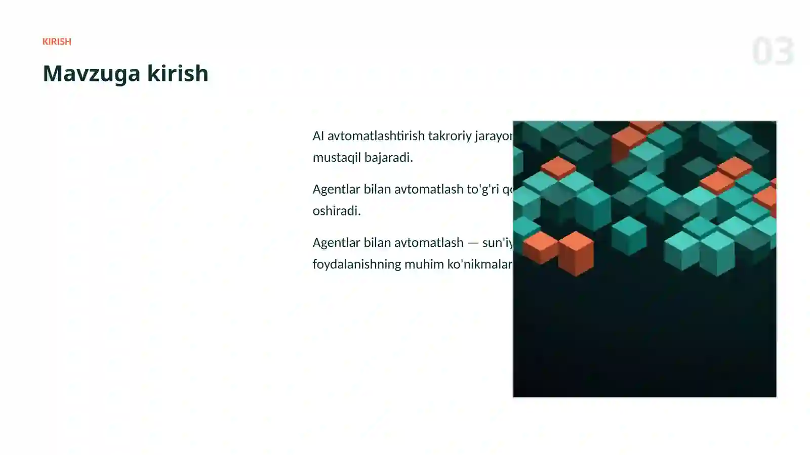 AI AVTOMATLASHTIRISH 3