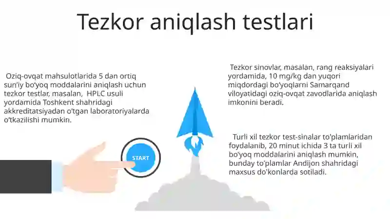 Oziq-ovqat mahsulotlaridagi rang beruvchi moddalarni aniqlash usullari 3