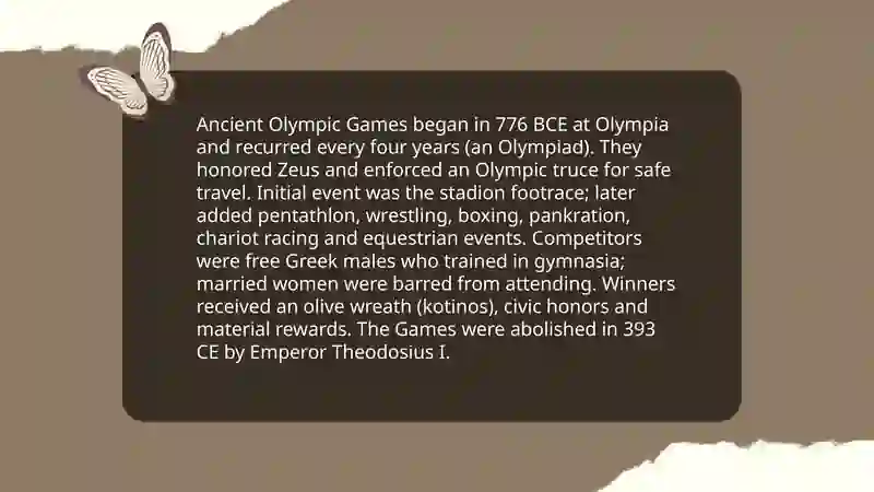 The Olympic Games 3
