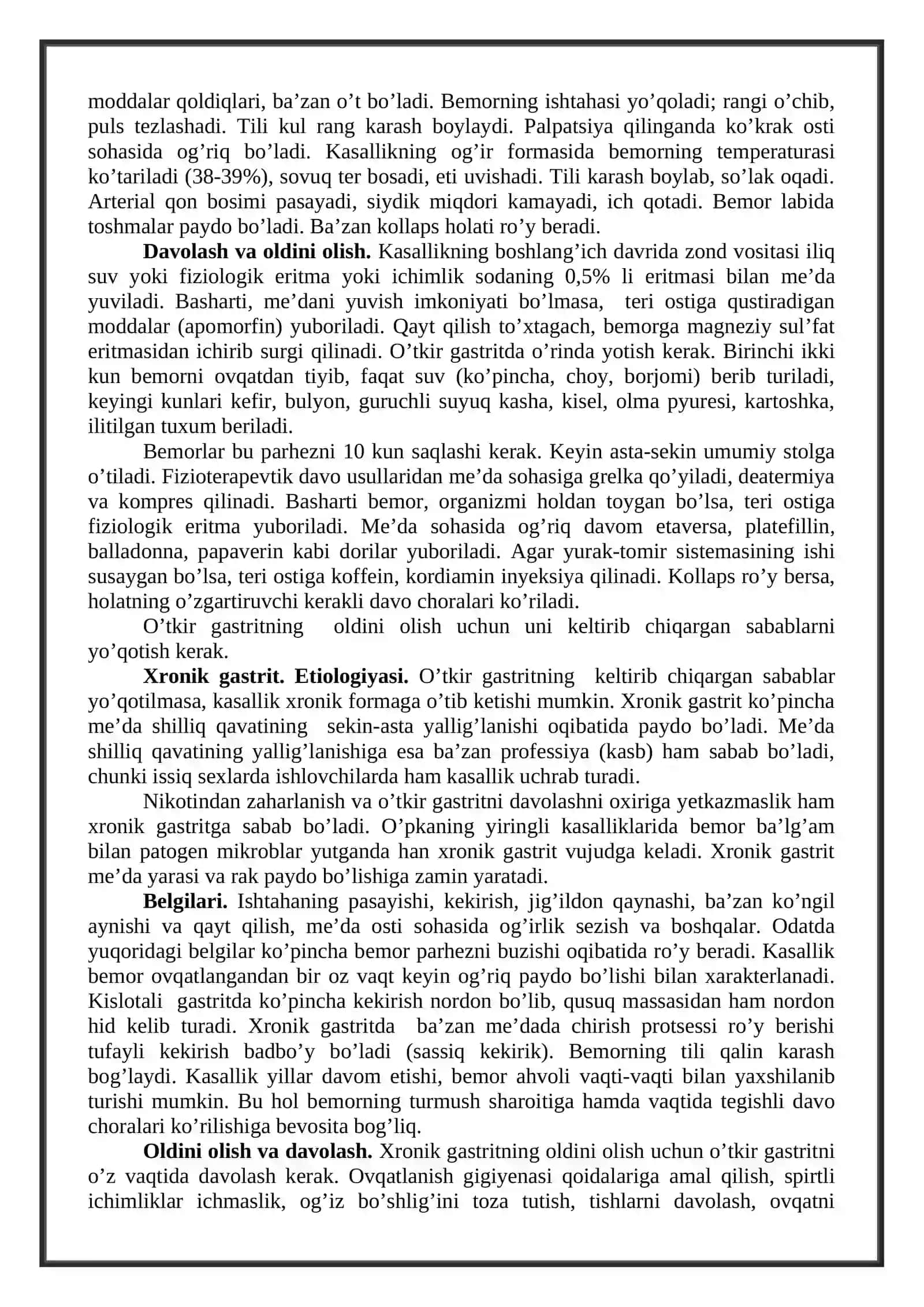 Oshqozon va o’n ikki barmoqli ichak yara kasalliklari, o’t pufagi va jigar kasalliklari 3