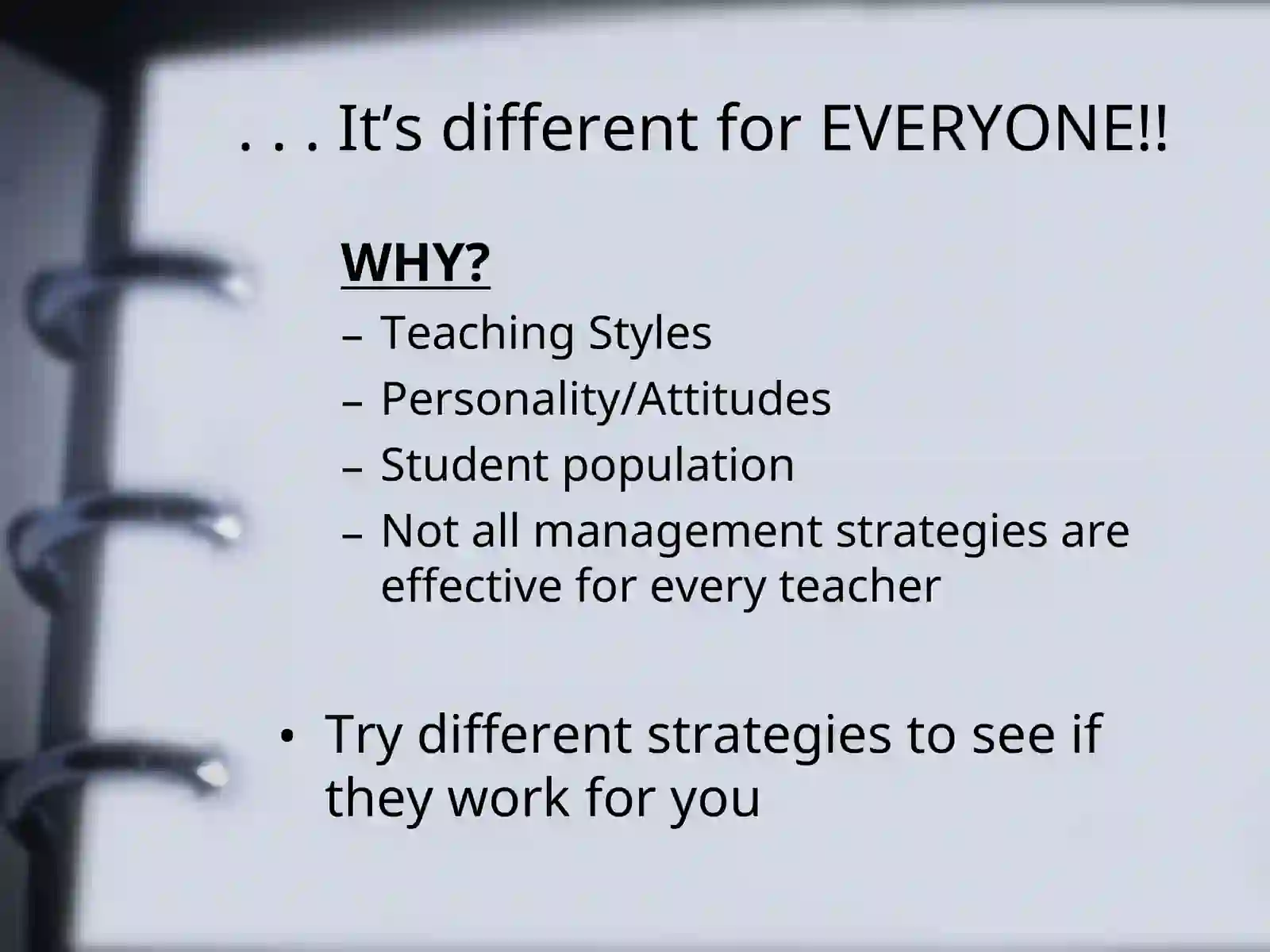 Classroom Management 3