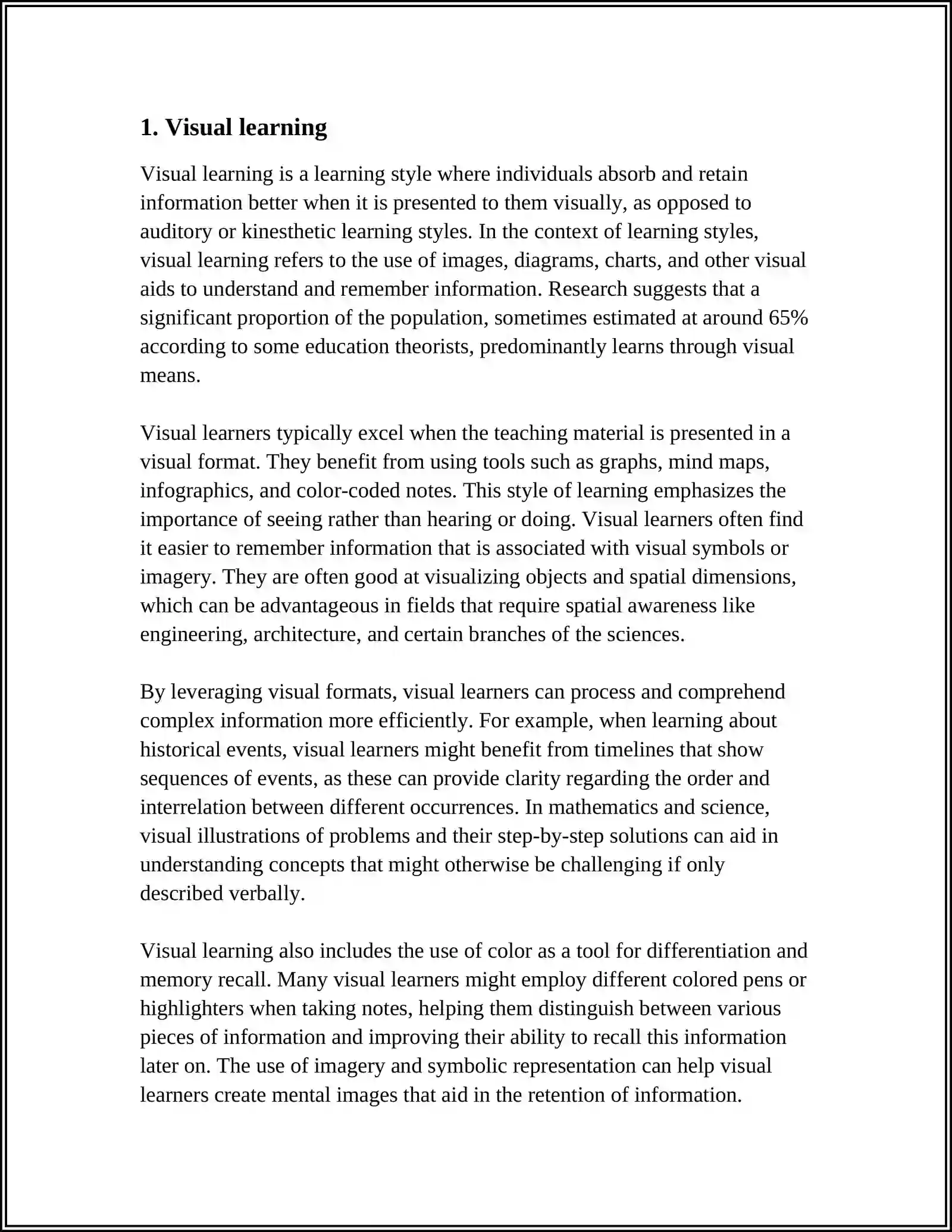 LEARNING STYLES 3