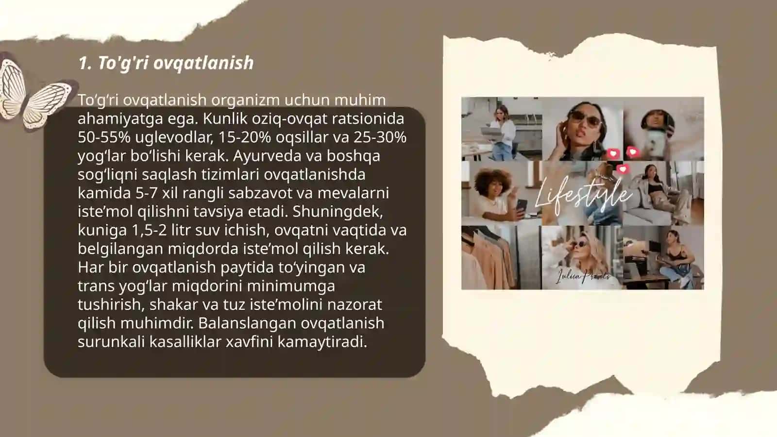 Sog'lom turmush tarzi Bozorova Kumush 3