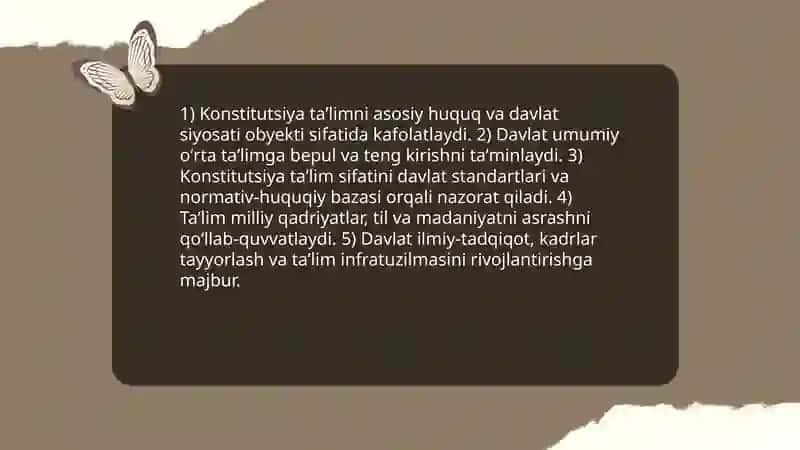 Oʻzbekistonda taʼlim tizimining siyosiy-huquqiy asoslari 3