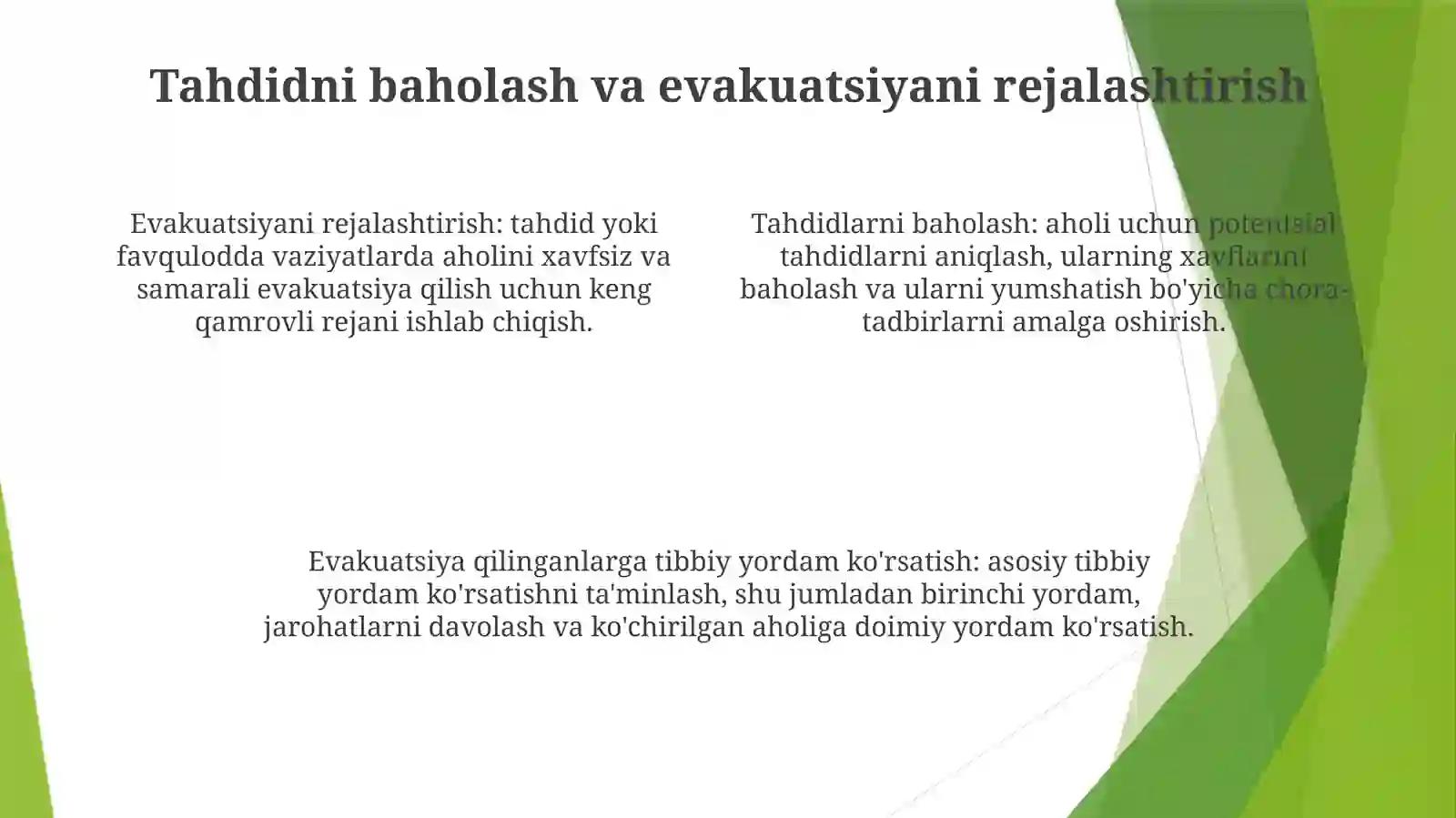 Aholini Dushman Tajovuzi Xavfi Paytida Va Shikastlangan Aholini Davolash KoʻChirish VaTibbiy TaʼMinlash 3