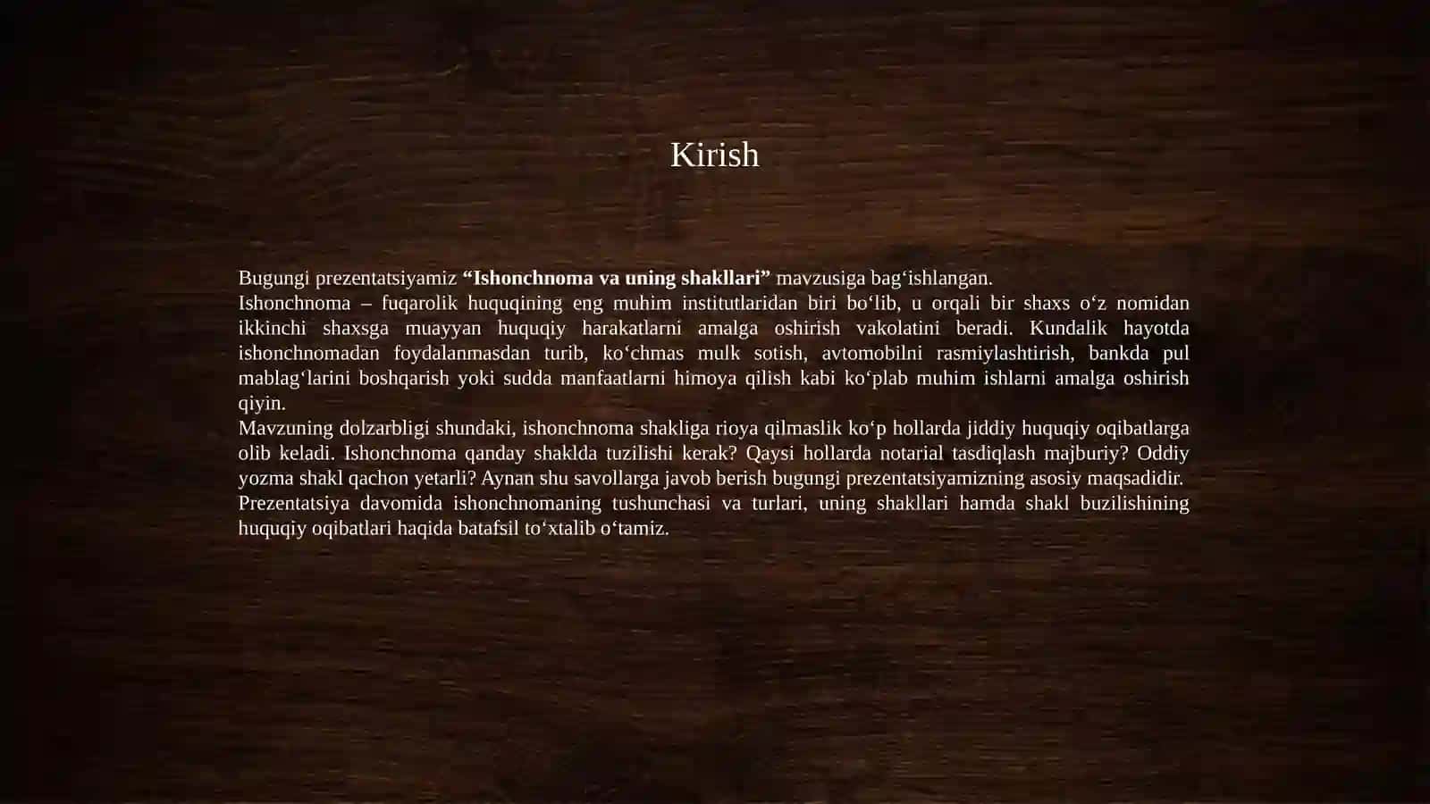 Ishonchnoma va uning shakllari 3