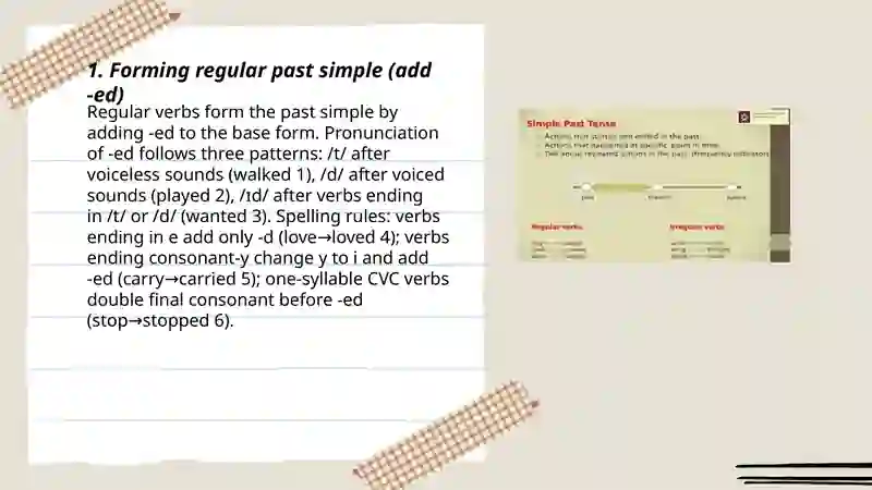 Past simple 3