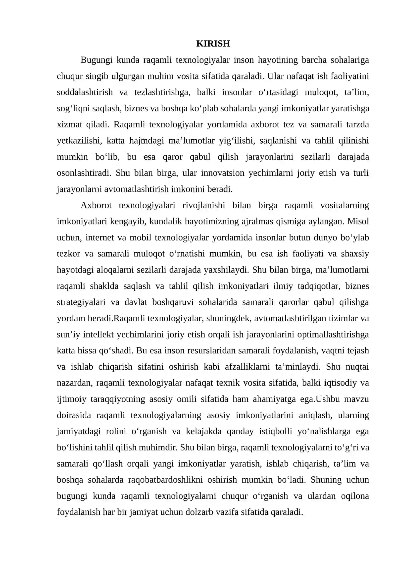 RAQAMLI TEXNALOGIYALARNING ASOSIY IMKONIYATLARI 3