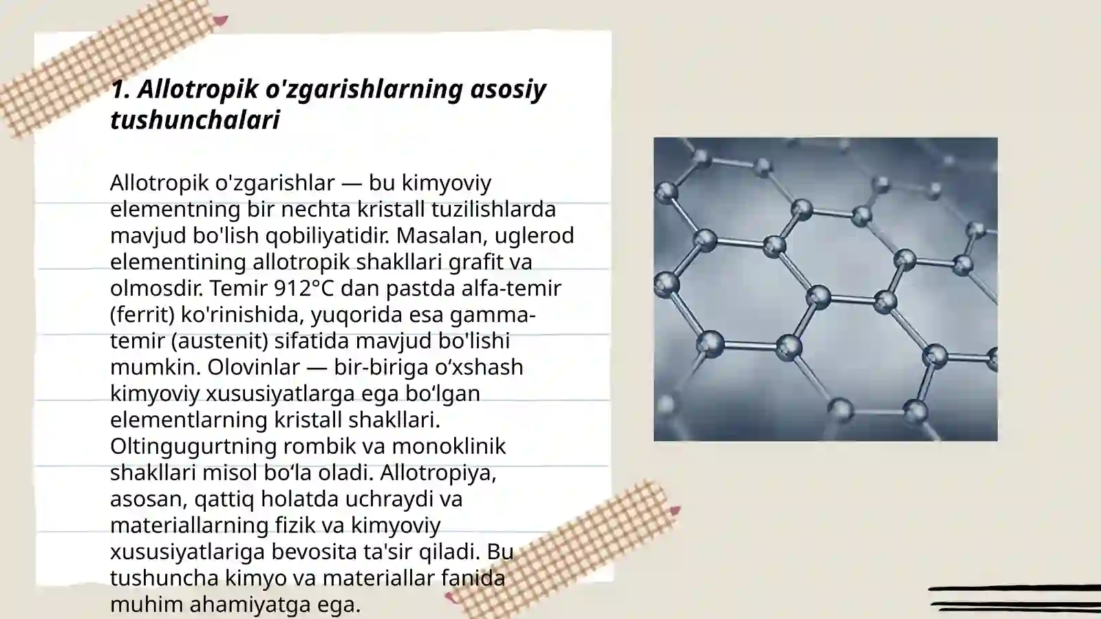 Allotropik özgarishlar 3