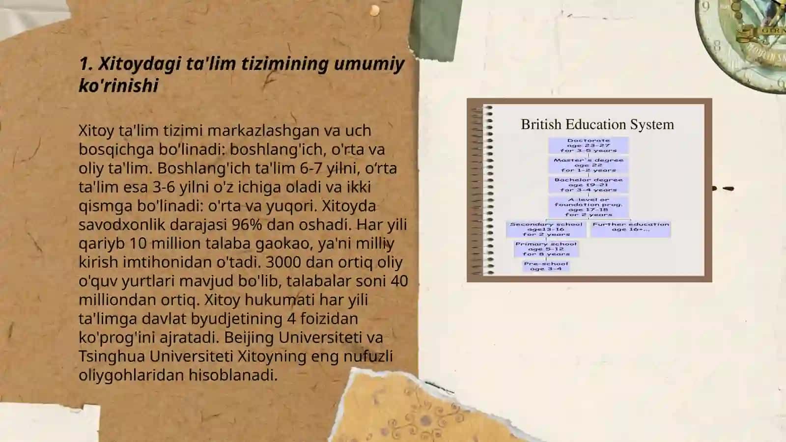 Xitoy ta'lim tizimi va ta'limdagi islohatlar 3