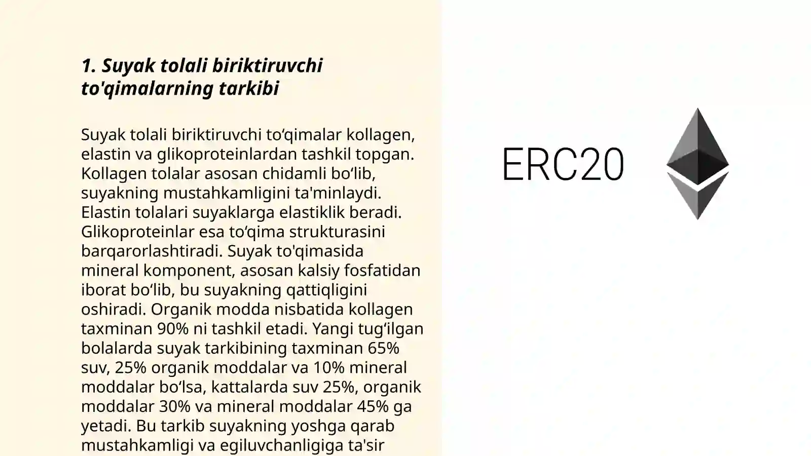 Suyak tolali biriktiruvchi to'qimalarning o'zaro munosabati 3