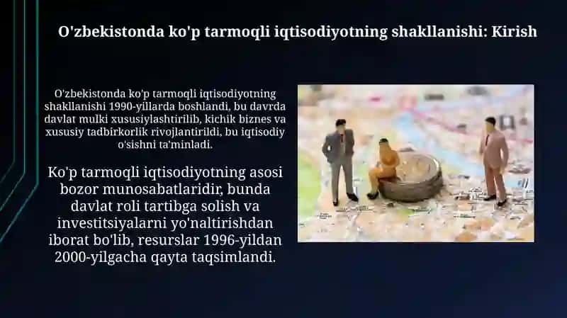 O'zbekistonda ko'p tarmoqli iqtisodiyotning shakllanishi 3