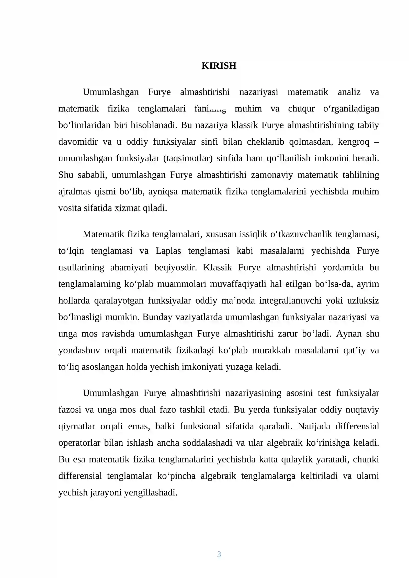 Umumlashgan fure almashtirishi.Misollar 3