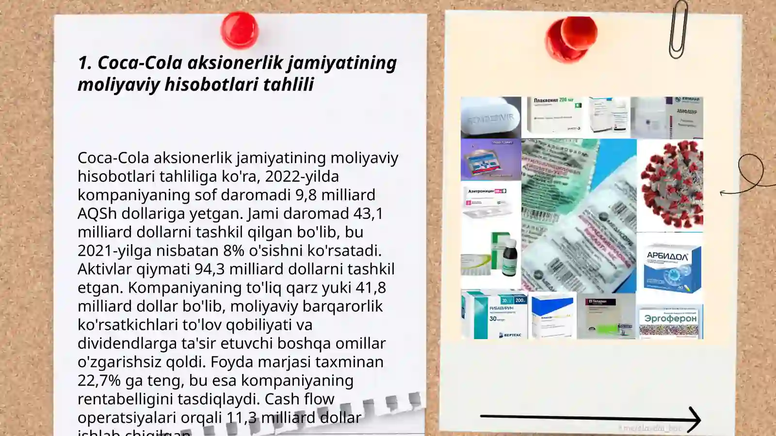 Coca-Cola aksionerlik jamiyatini moliyaviy hisoboti 3