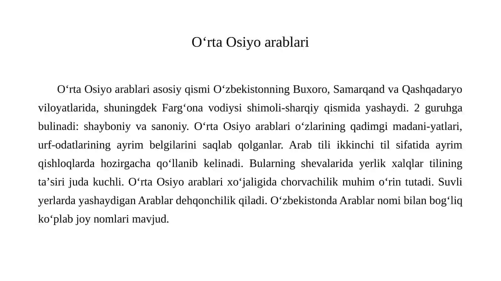 ArablarningO’rtaosiyoniistiloqilishi 3