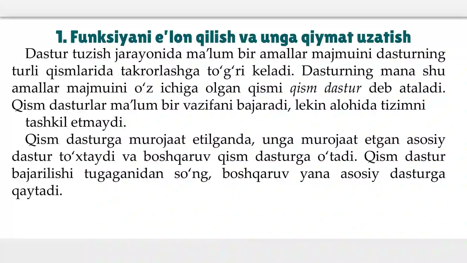 Pythonda funksiyalar 3