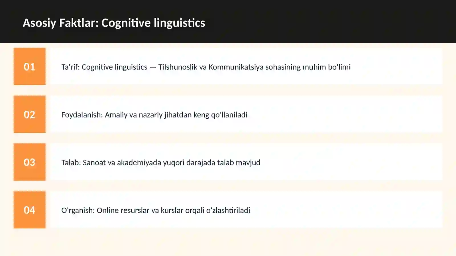 Cognitive linguistics 3