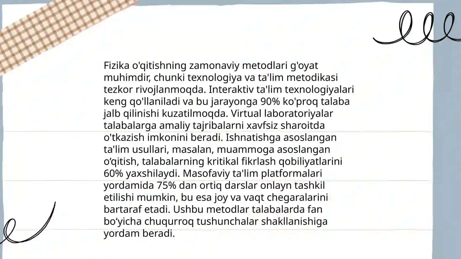FIZIKA SAVODXONLIGINI SHAKLLANTIRISHGA DOIR USLUBIY MATERIALLAR ISHLAB CHIQISH 3