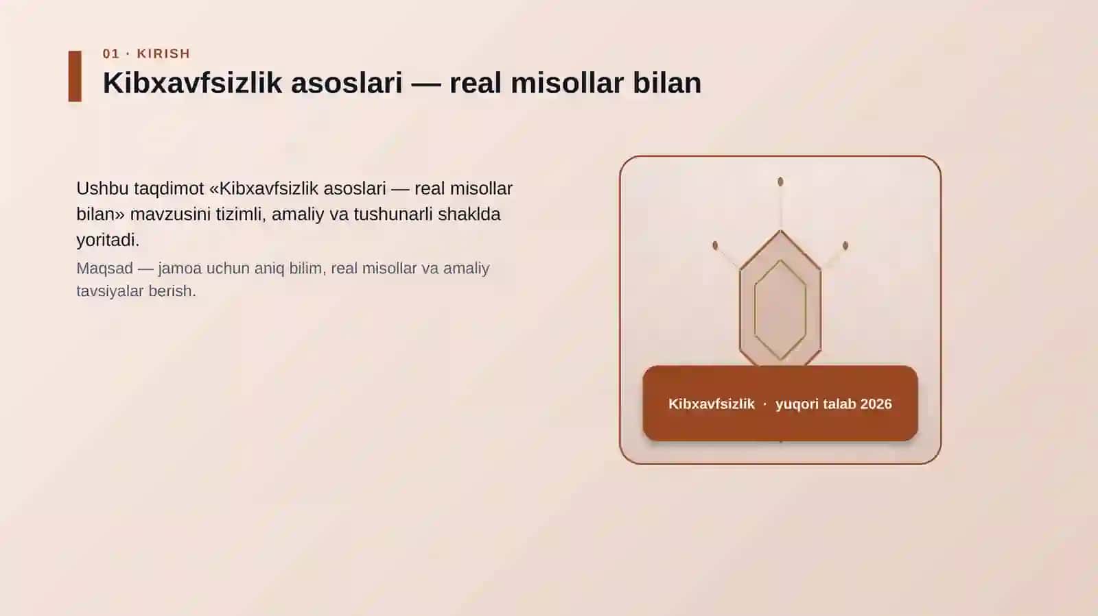 Kibxavfsizlik asoslari — real misollar bilan 3