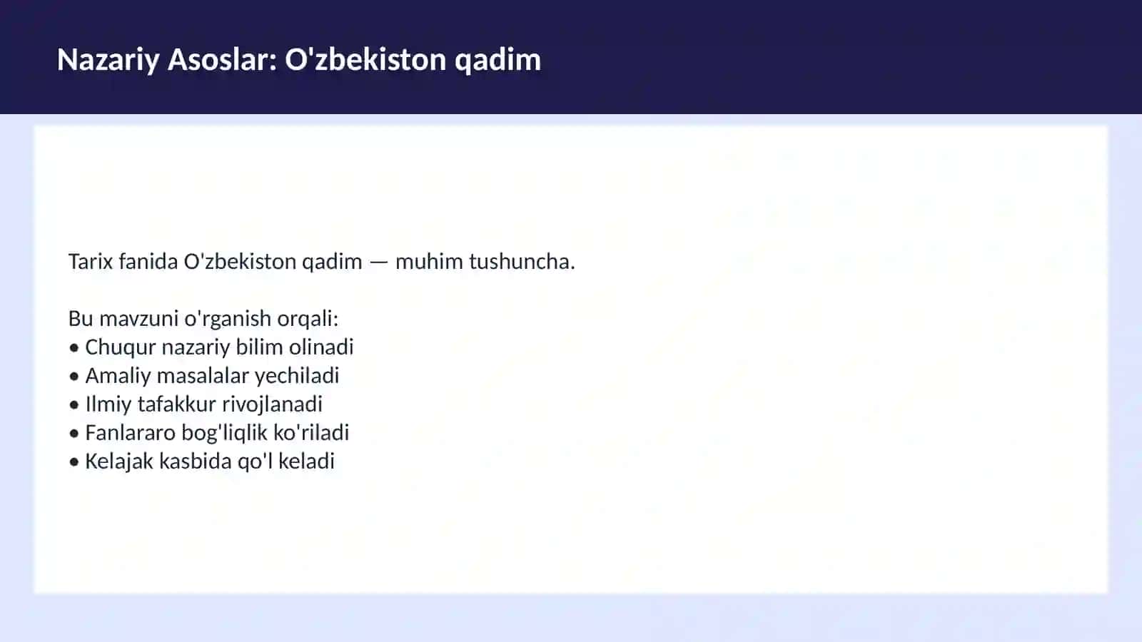 Dekolonizatsiya O'qituvchilar va talabalar uchun dars ishlanma 3