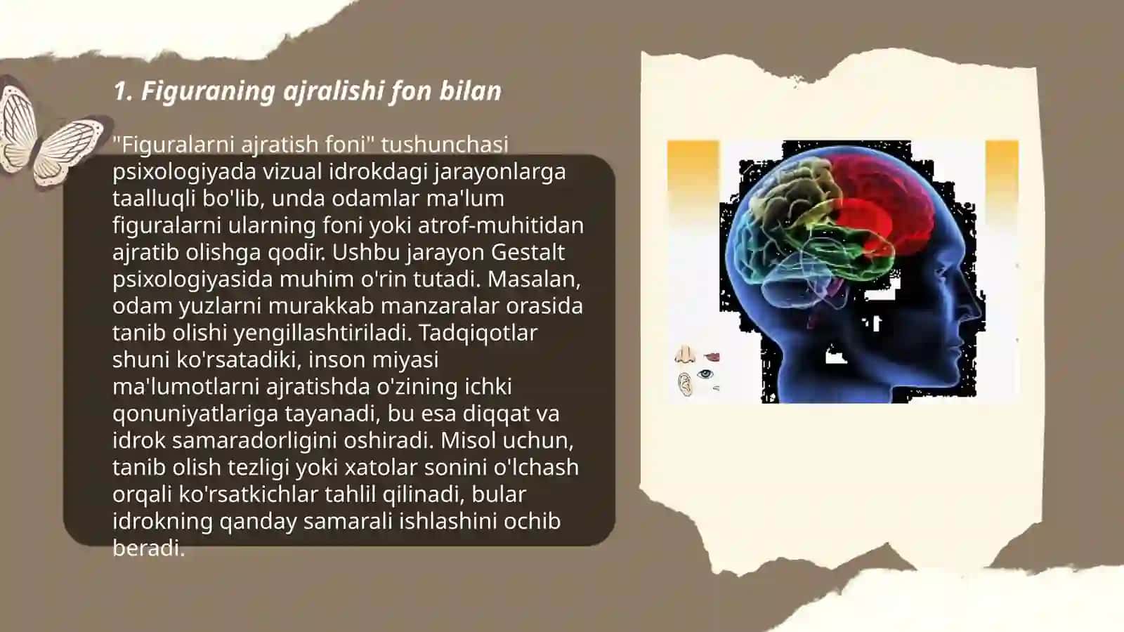 Idrok etishda figura va fon; Konvergensiya va divergensiya 3