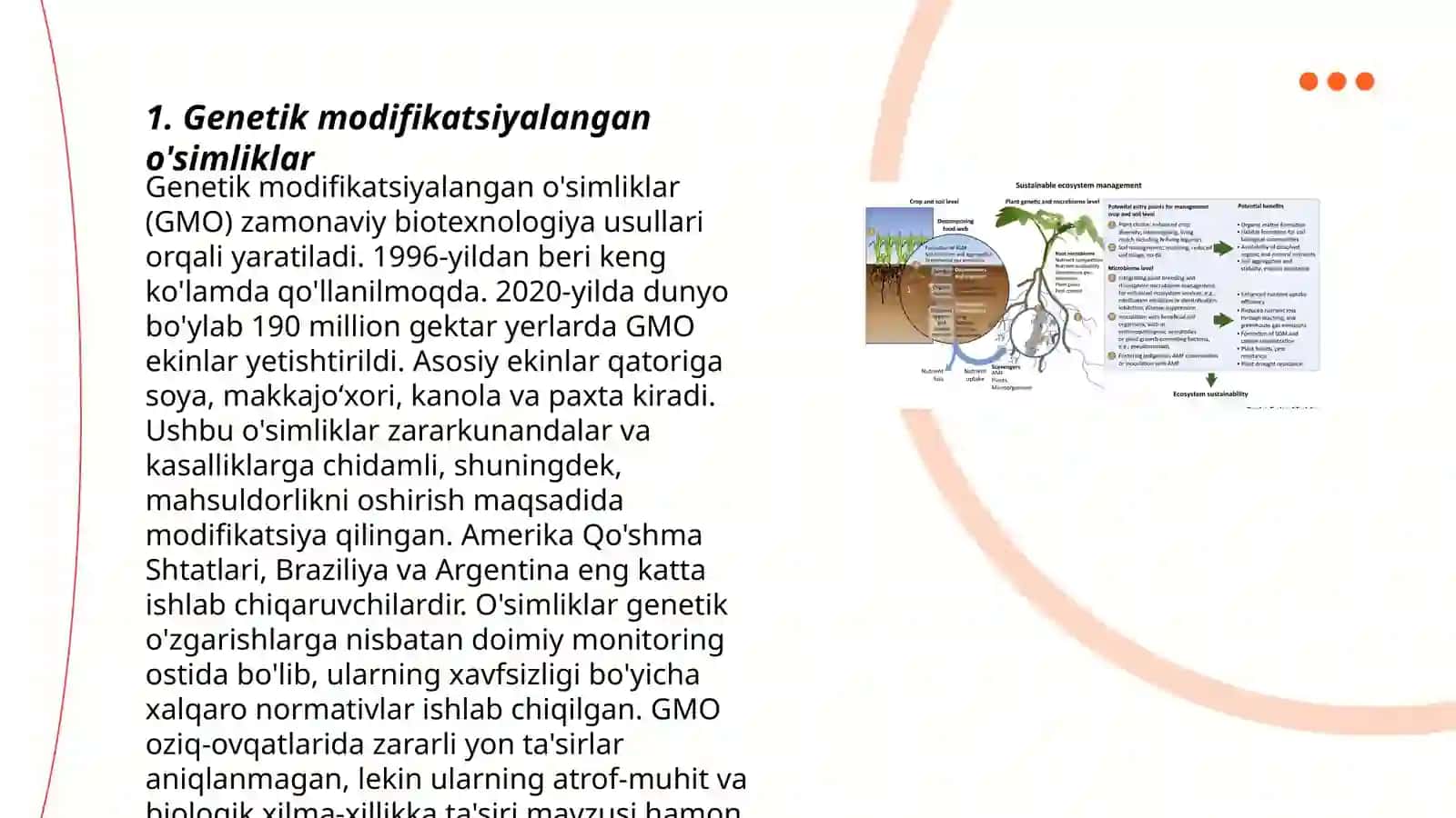 Genetik modifikatsiyalangan o'simliklar 3