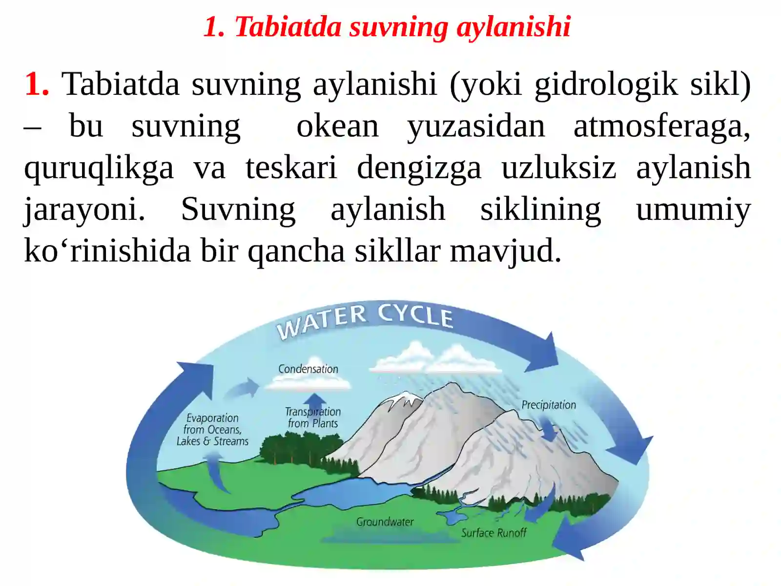 Tabiatda suvning aylanishi 3