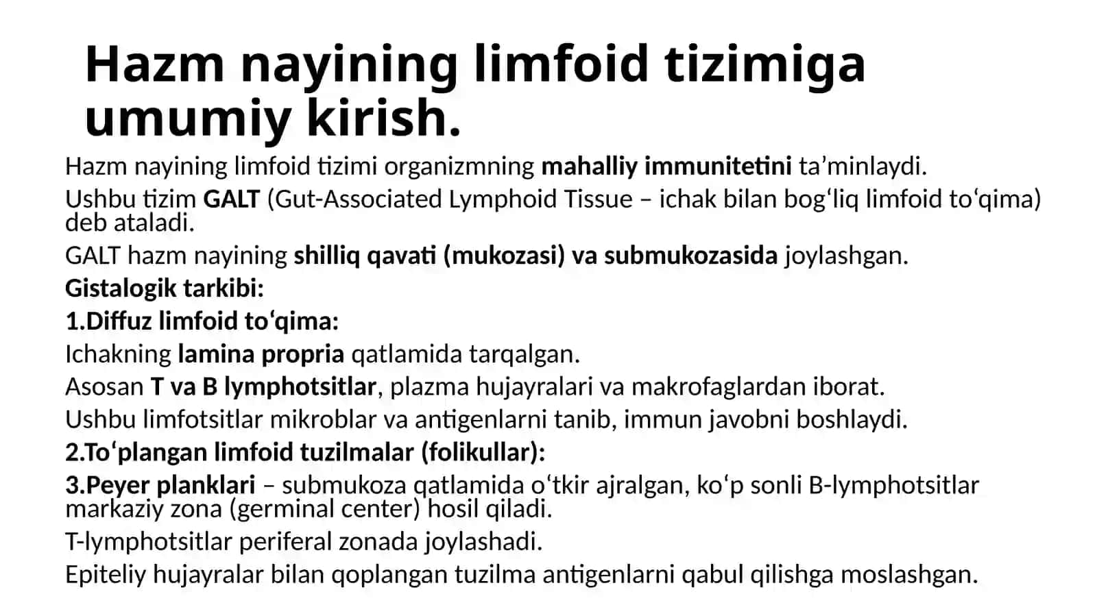 Hazim nayining limfoid tuzulmasi 3