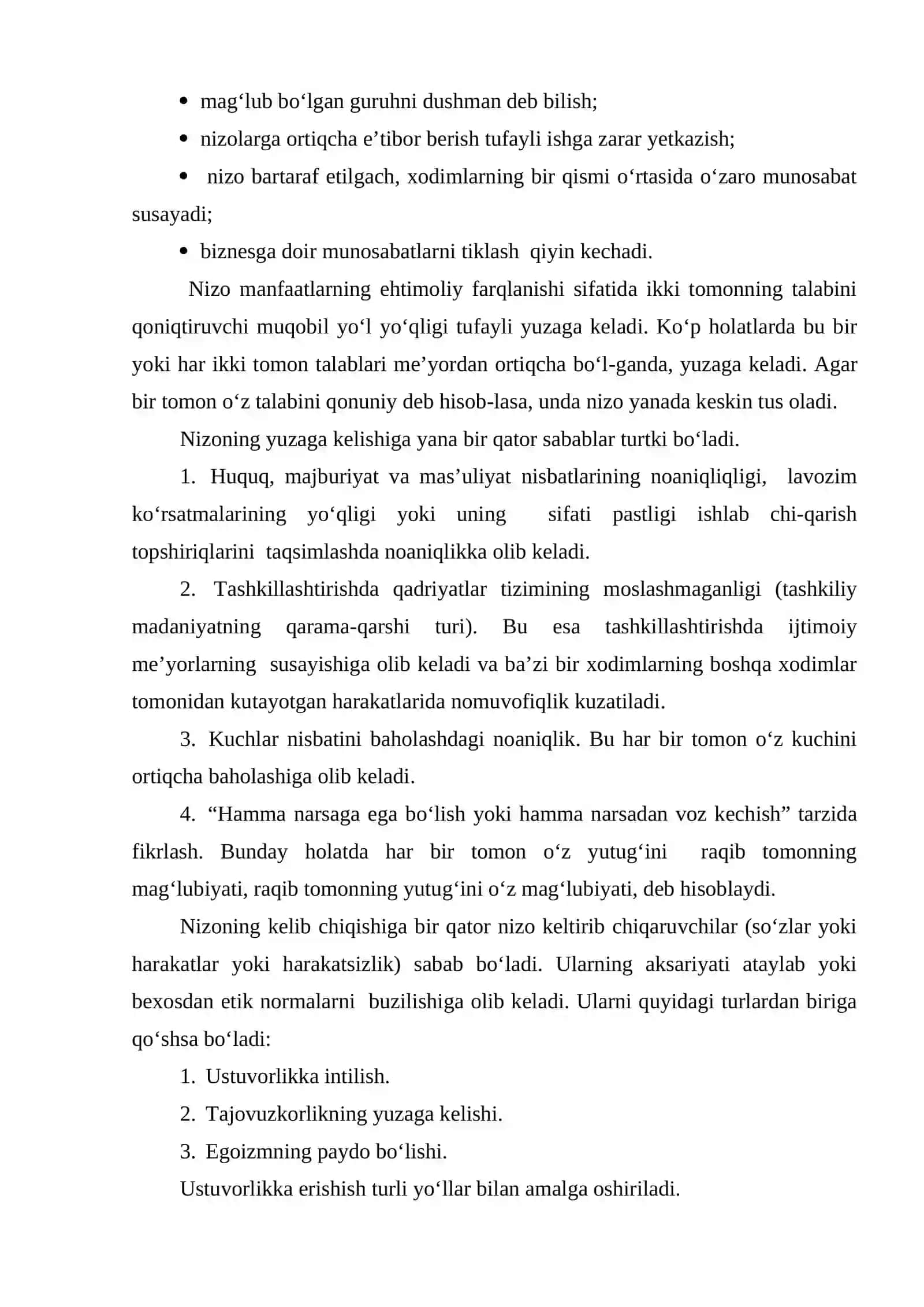 Nizoli muloqotlar, ularning vazifalari va turlari 3