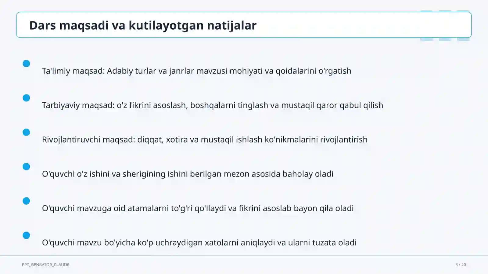 Adabiy turlar va janrlar (10-sinf) 3