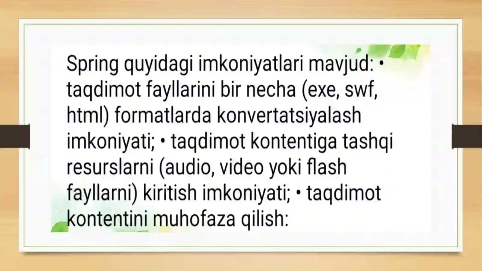 axborot texnologiyalari fanidan 20-mustaqil talimi 3