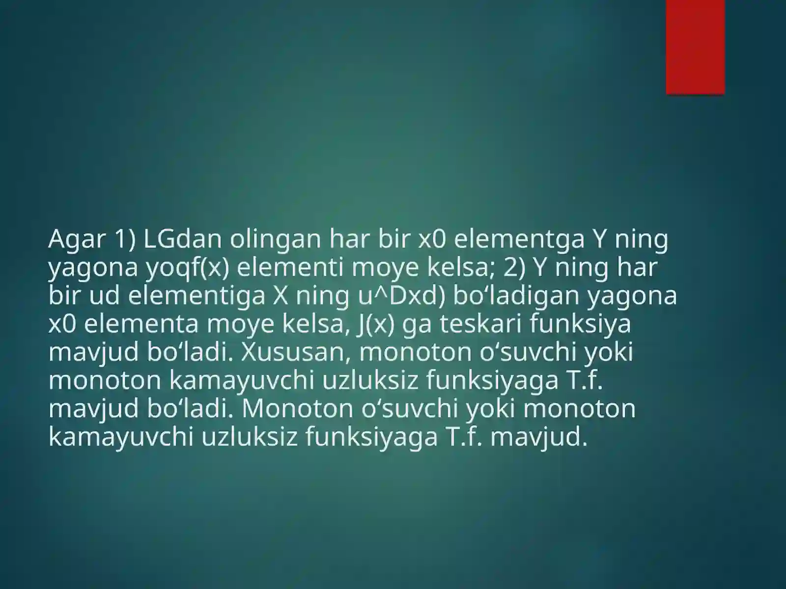 Teskari funksiya 3