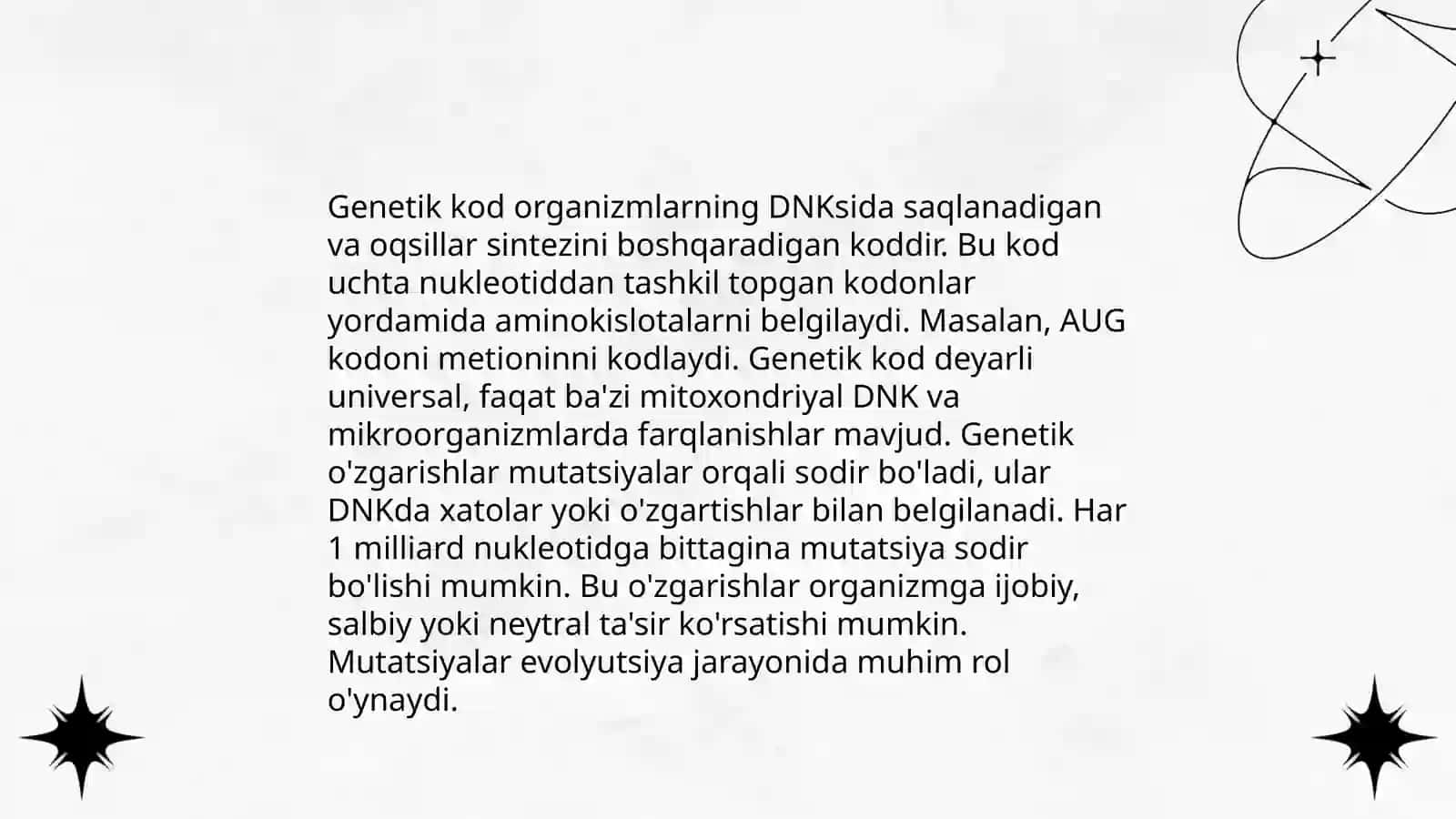 Genetikada modifikatsion o'zgaruvchanlik 3