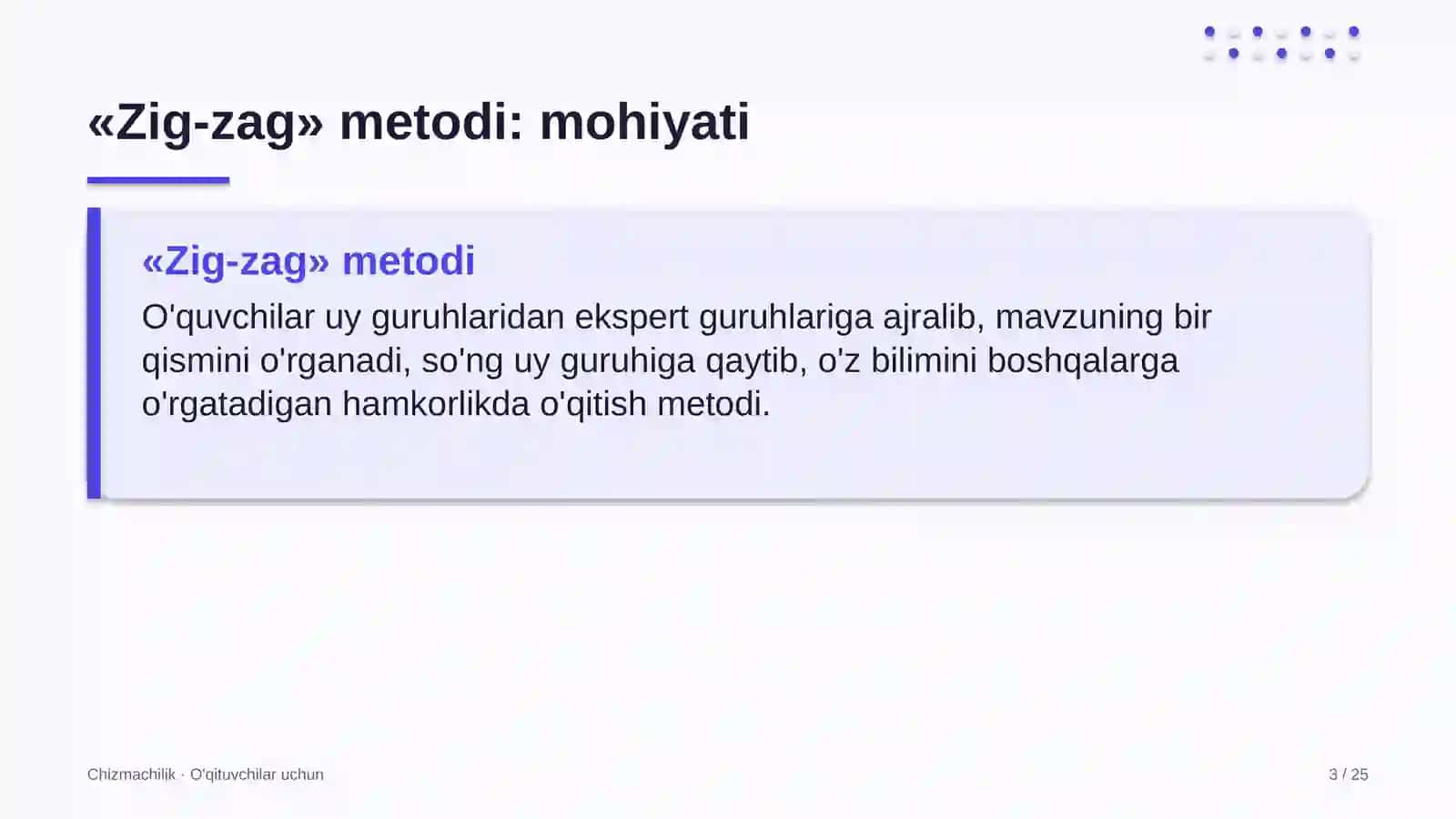 chizmachilik darslarida zig zag metodidan foydalanish 4727 3