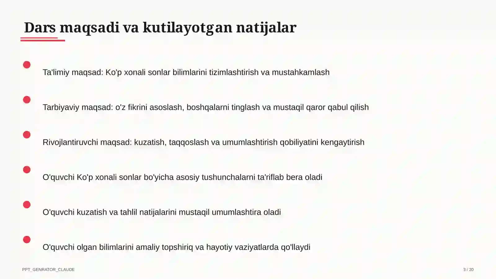 Ko'p xonali sonlar (4-sinf) 2