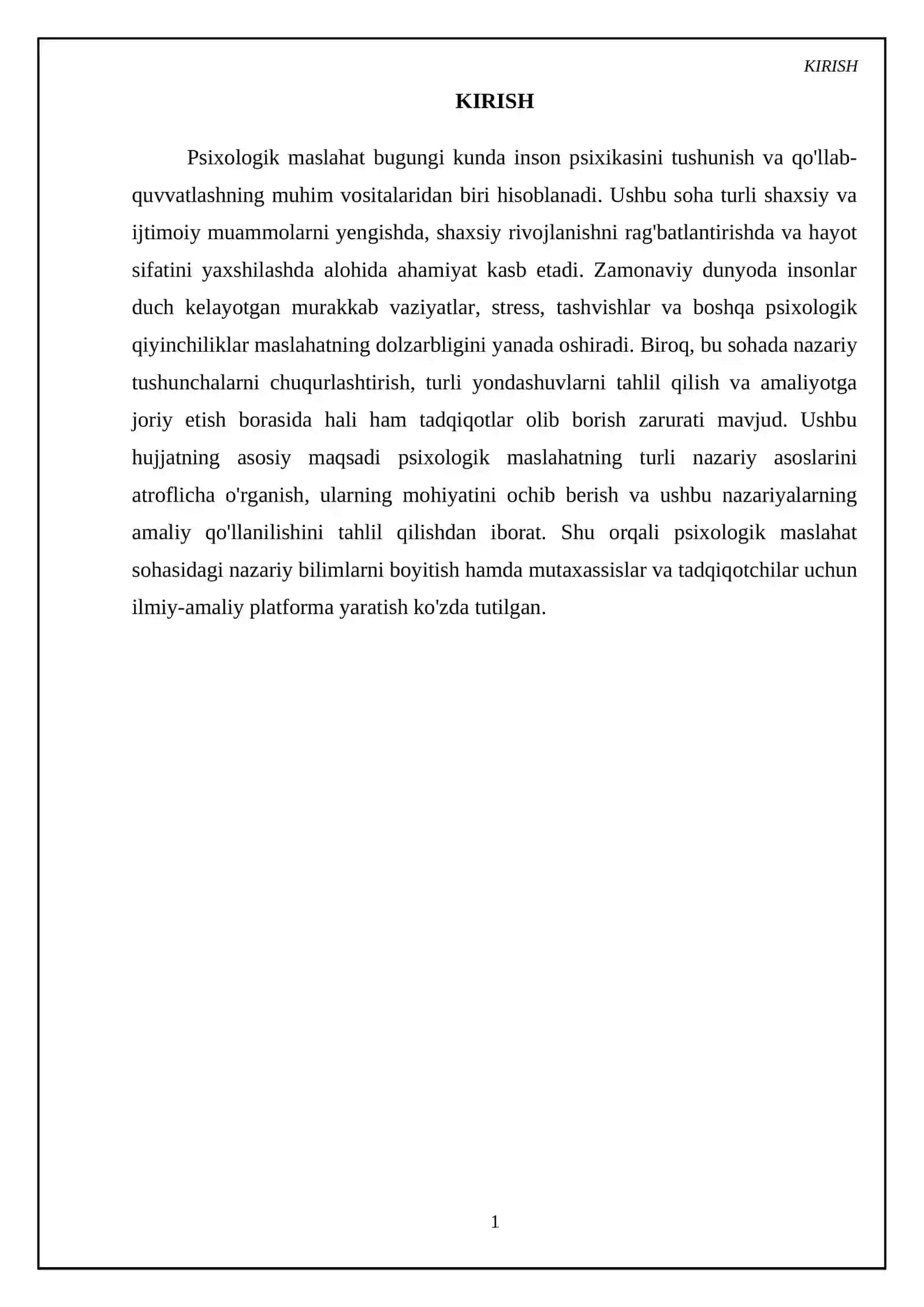 Psixologik maslahatning asosiy nazariy yondashuvlari 3