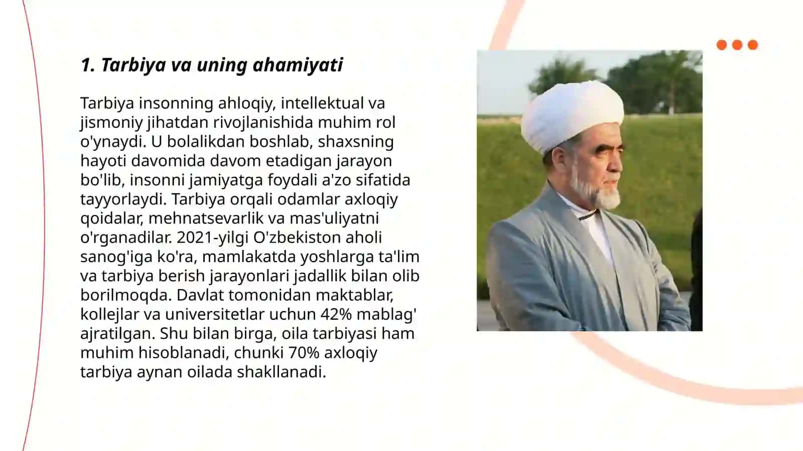 Shayx Muhammad Yusufning “Oila qoʻrgʻoni” kitobidagi tarbiya masalalarining yoritilishi 3