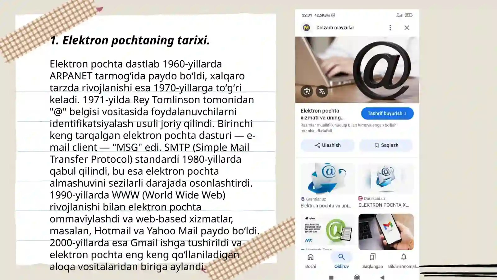 Elektron pochta haqida 3