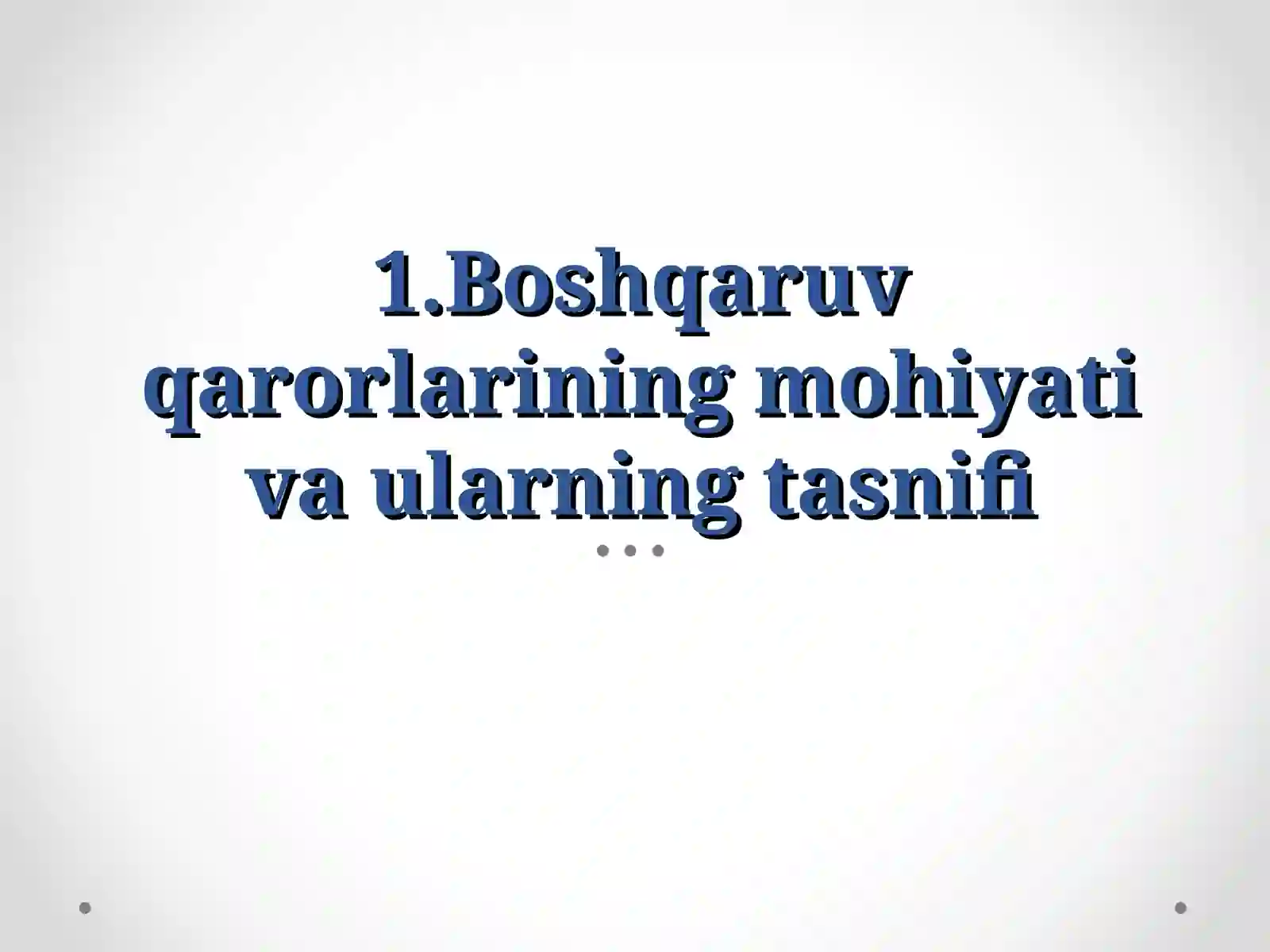 Boshqaruv qarorlarining 3