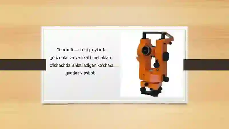 Qutb usulida loyihani joyga koʻchirish uchun geodezik qiymatlar tayyorlash 3