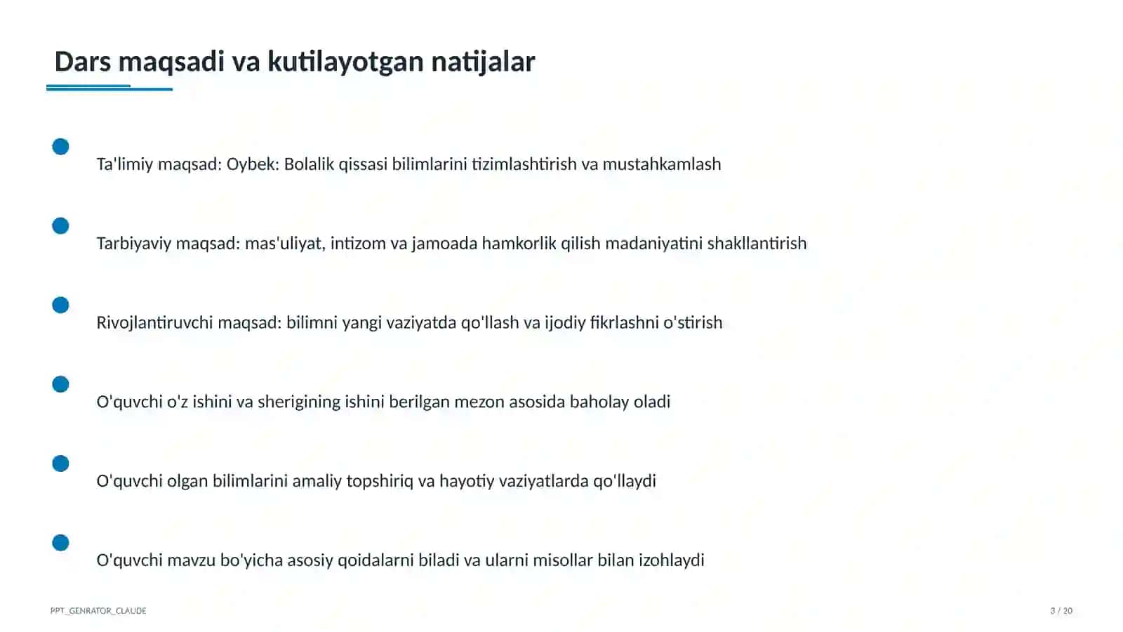 Oybek: Bolalik qissasi (6-sinf) 3