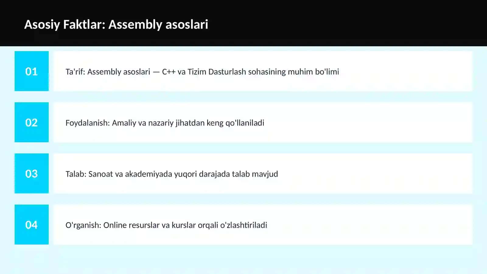 Assembly asoslari 3