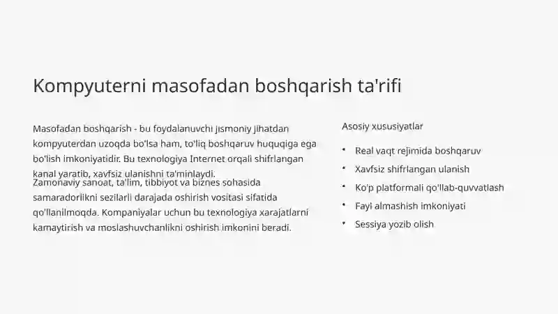 Kompyuterni Masofadan Boshqarish Texnologiyalari: Kelajakning Boshqaruvi 3